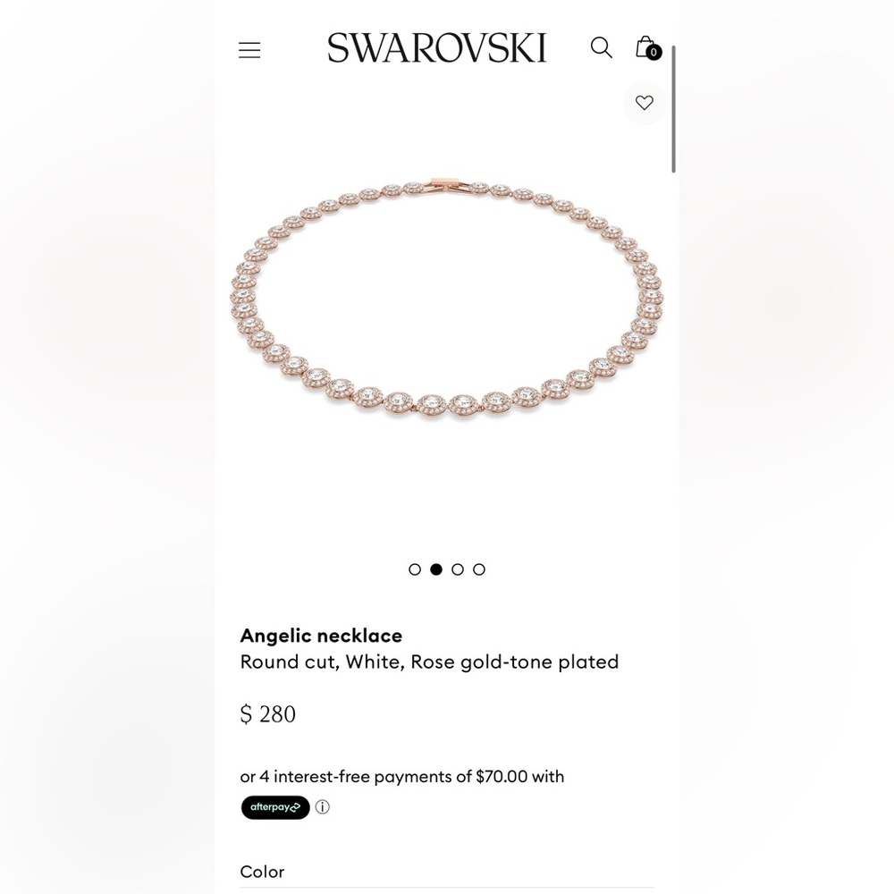 Swarovski necklace brand new condition